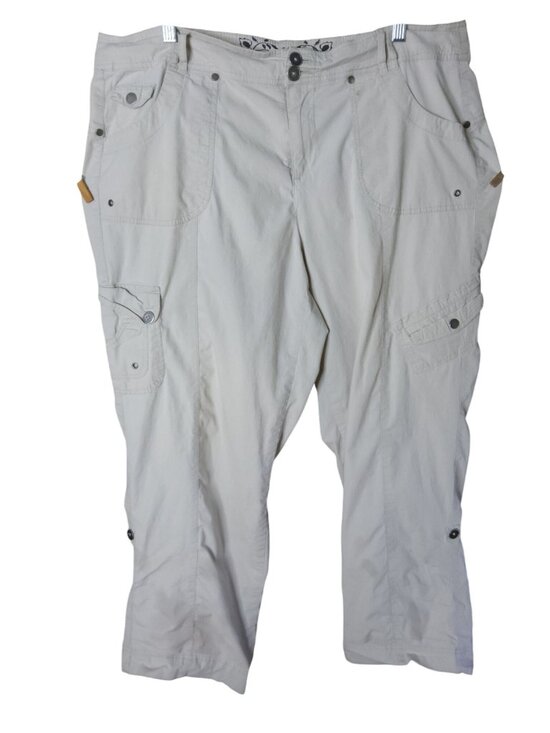 Style and Co Pants - Womens Style and Co Cotton and Spandex Size 16W Capri Cargo Pants